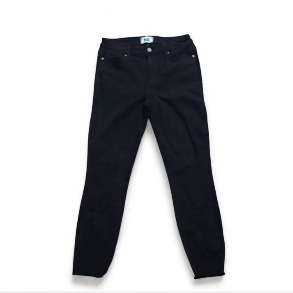 PAIGE black  jeans Size 28 raw hem on bottom